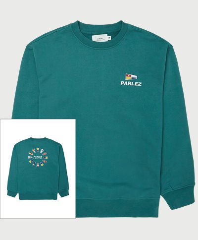PARLEZ Sweatshirts TRADEWINDS PULLOVER CREW Grøn