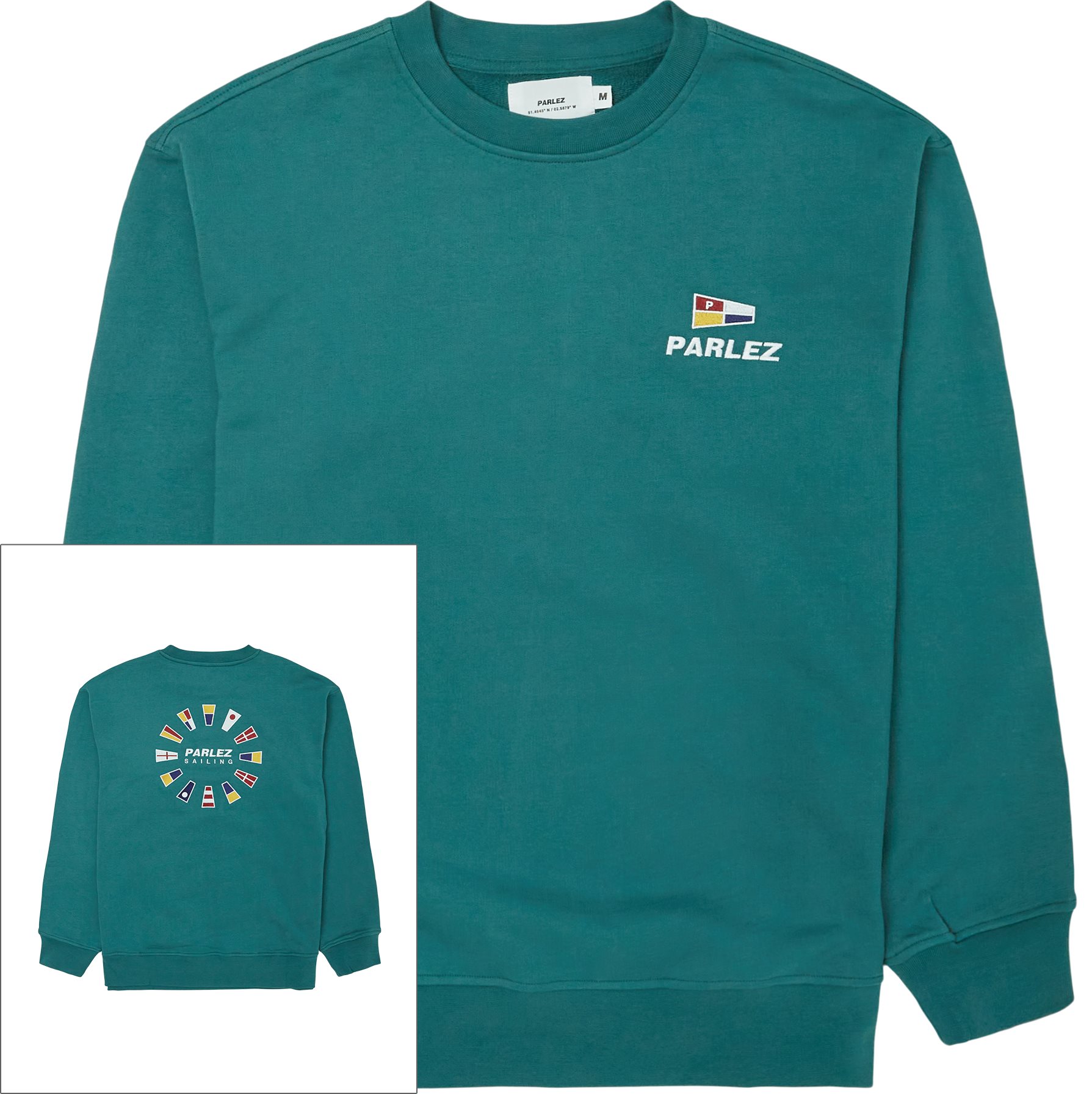 PARLEZ Sweatshirts TRADEWINDS PULLOVER CREW Grön