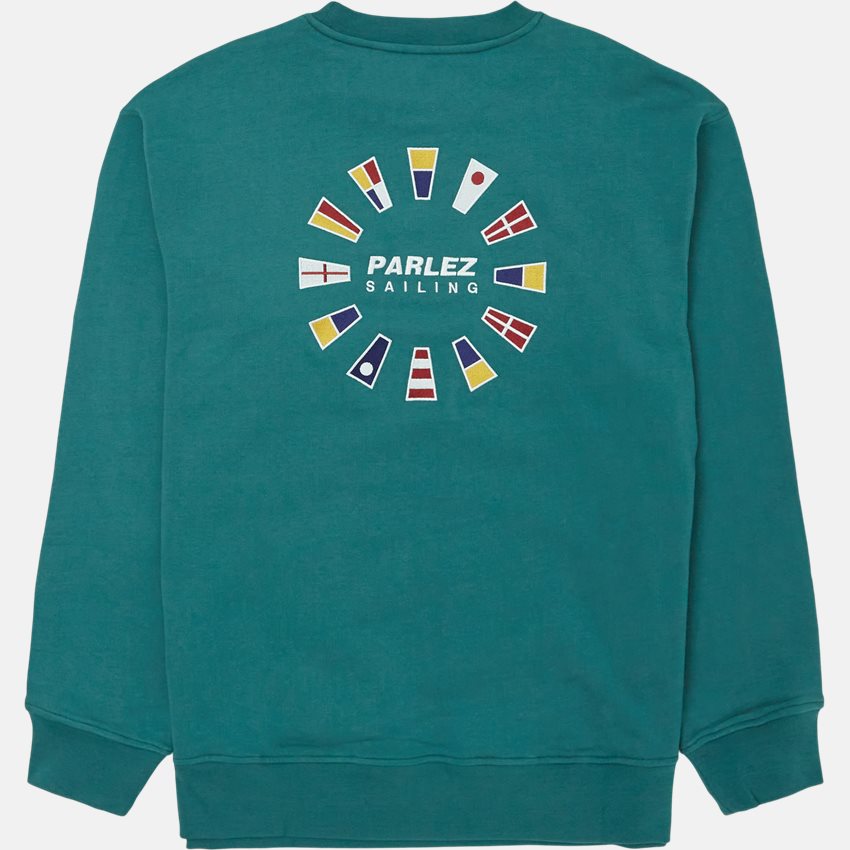 PARLEZ Sweatshirts TRADEWINDS PULLOVER CREW GRØN