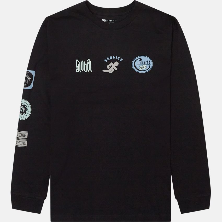 Carhartt WIP T-shirts LS MOTOR CITY T-SHIRT I030188 BLACK