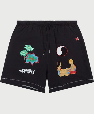 Jungles Jungles Shorts CONNECTION CHENILLE EMBROD Svart