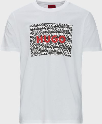 HUGO T-shirts 50471672 DULIE_U223 Vit
