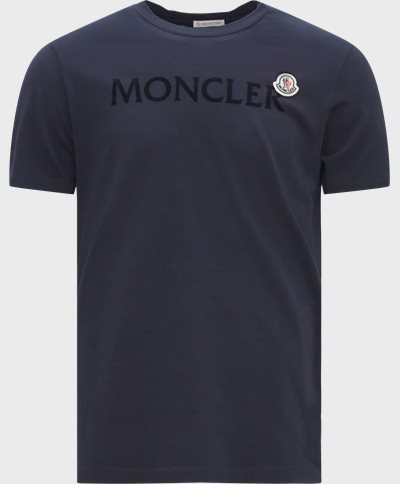 Moncler T-shirts 8C00025 8390T Blå