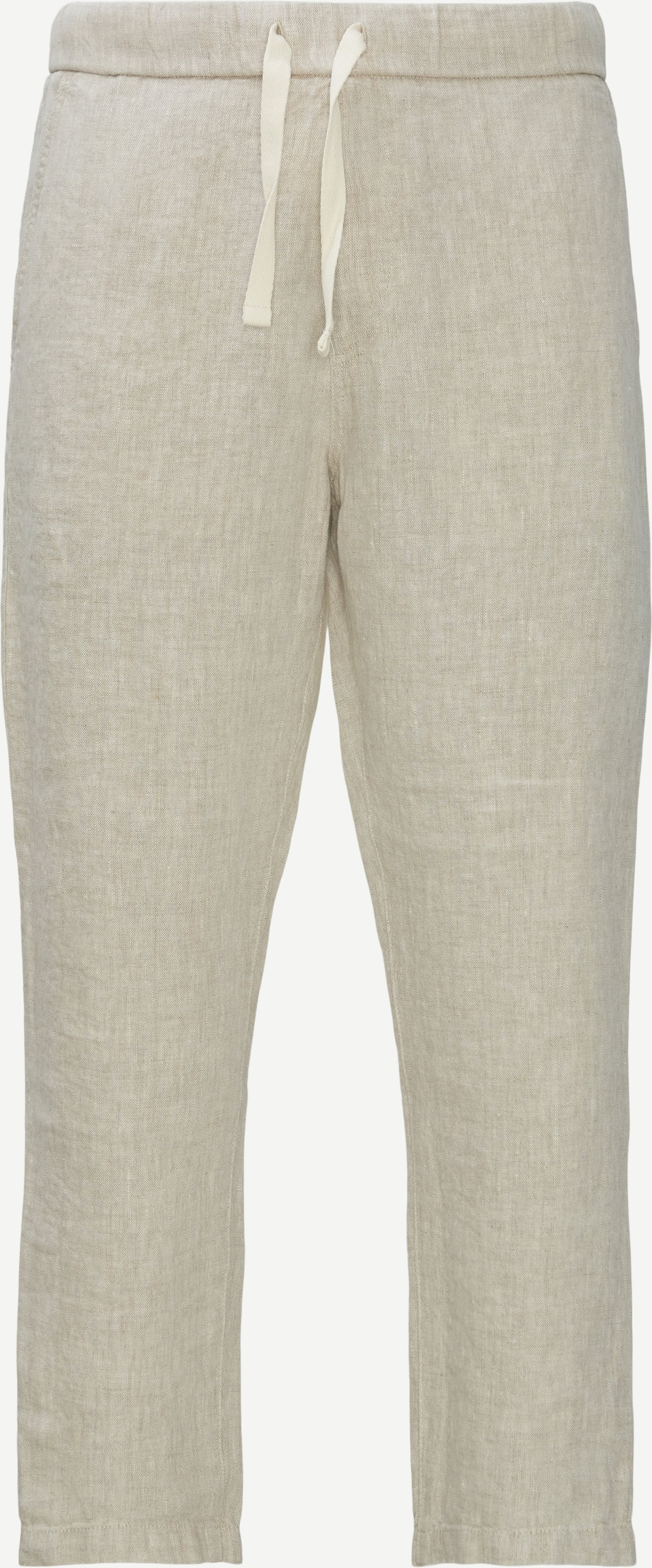 1196 Keith Hør Chinos - Bukser - Tapered fit - Sand