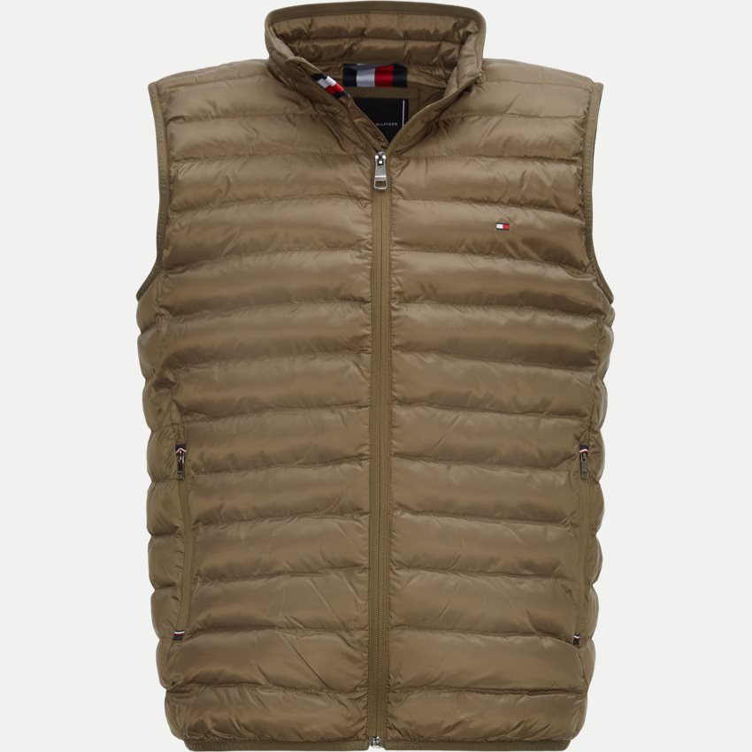 Tommy Hilfiger Vests 18762 PACKABLE RECYCLED VEST 2202 ARMY