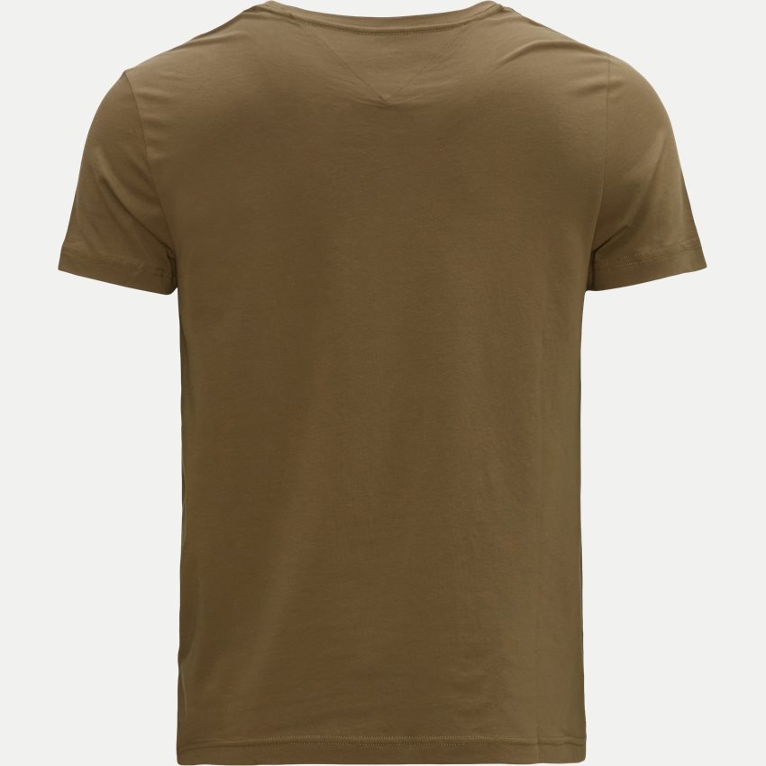 Tommy Hilfiger T-shirts 10800 STRETCH SLIM FIT TEE 2202 ARMY