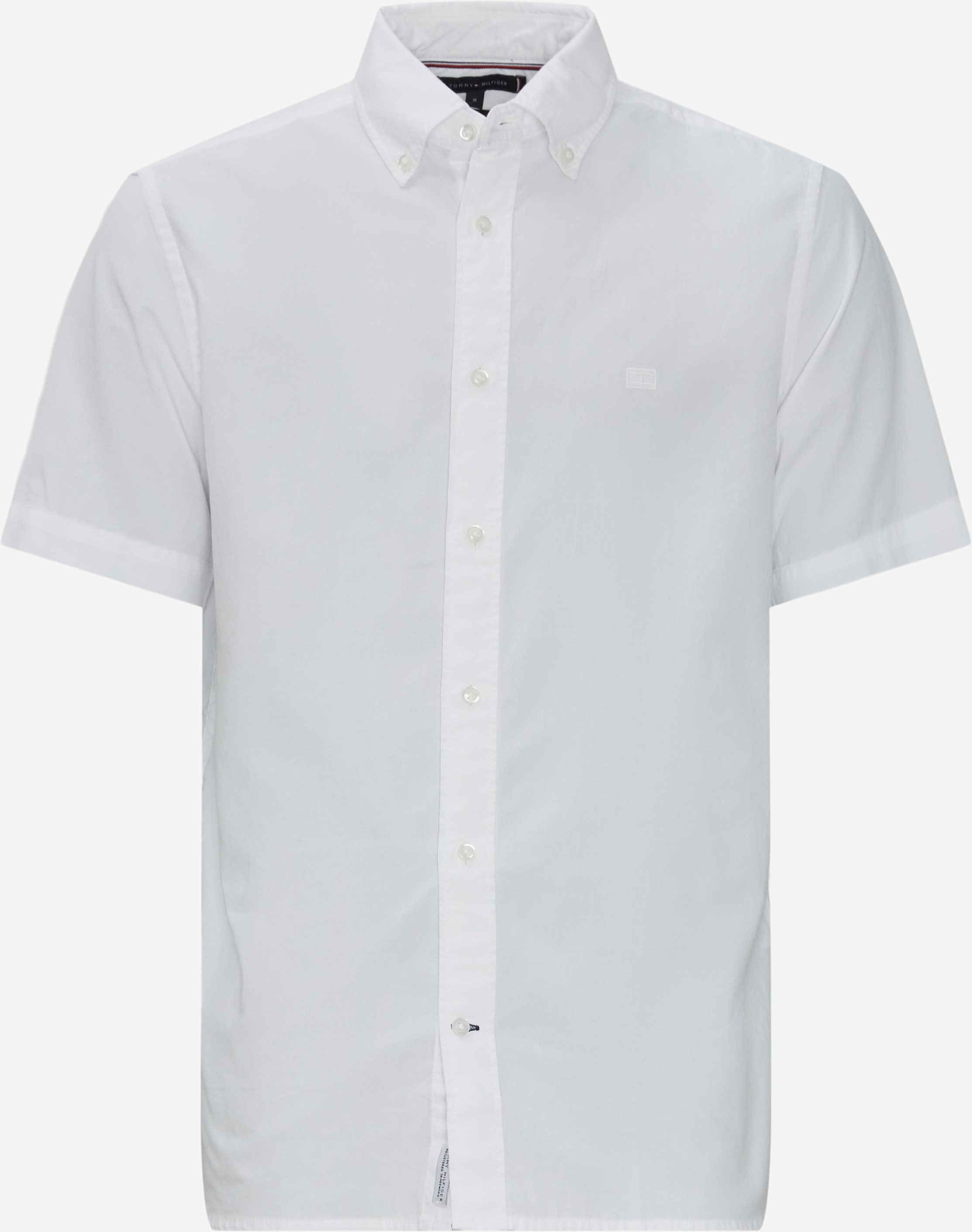 Natural Soft Poplin Kortærmet Skjorte - Kortærmede skjorter - Regular fit - Hvid