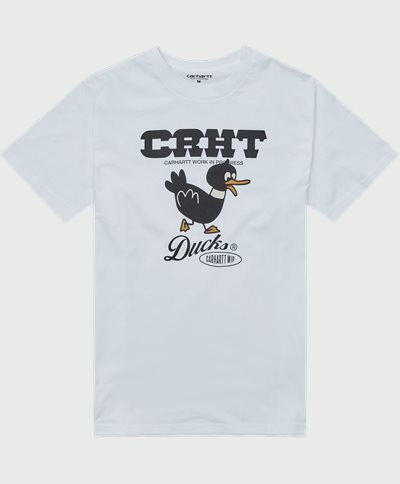 Carhartt WIP T-shirts S/S CRHT DUCKS I030207 Vit