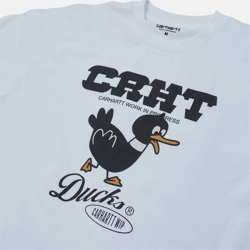 Carhartt WIP T-shirts S/S CRHT DUCKS I030207 WHITE