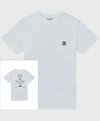 Carhartt WIP T-shirts S/S LOCAL POCKET I030672 Hvid