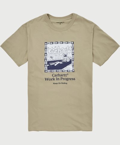 Carhartt WIP T-shirts S/S STEAMROLLER I030663 Sand