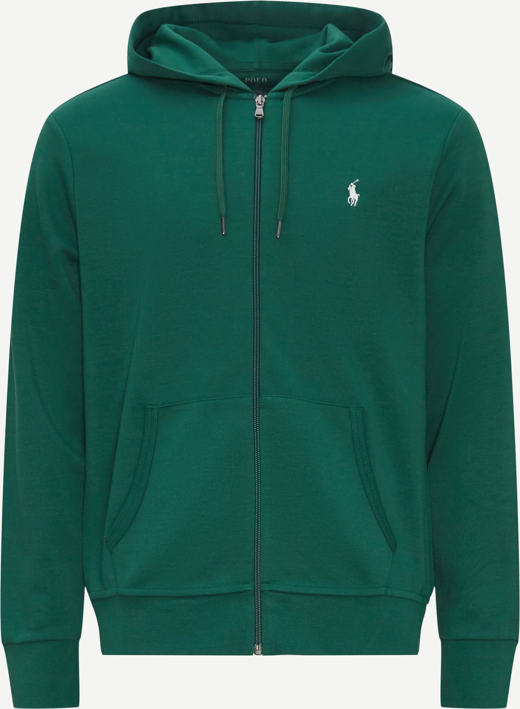 Hooded Zip Sweatshirt - Sweatshirts - Regular fit - Grøn
