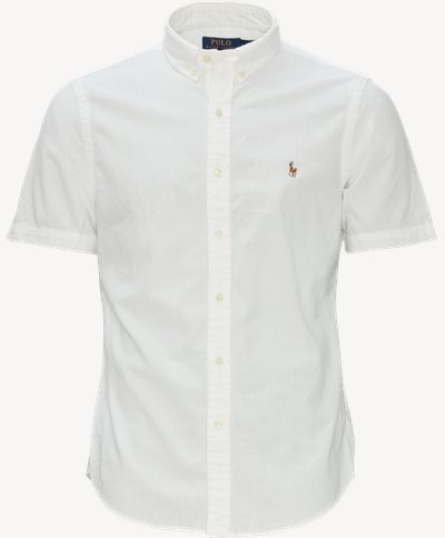 Short-sleeved cotton shirt Slim fit | Short-sleeved cotton shirt | White