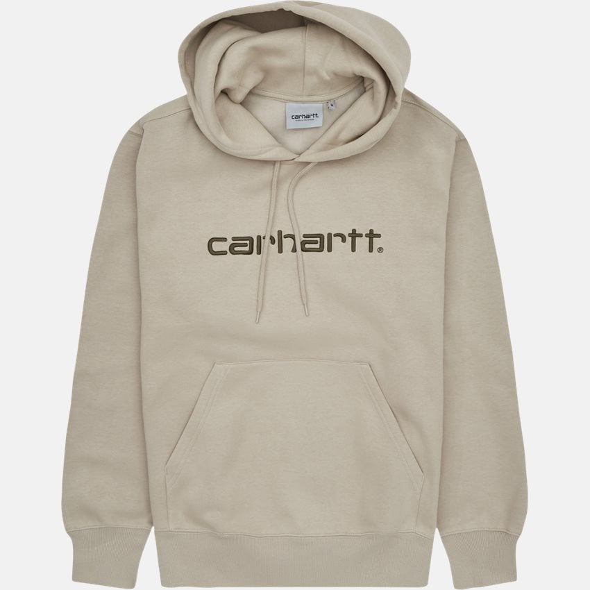 Carhartt WIP Sweatshirts HOODED CARHARTT SWEAT I030230 WALL/CYPRESS
