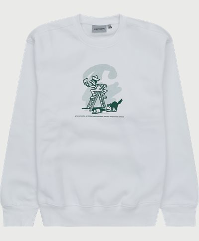 Carhartt WIP Sweatshirts LUCKY PAINTER SWEAT I031015 White