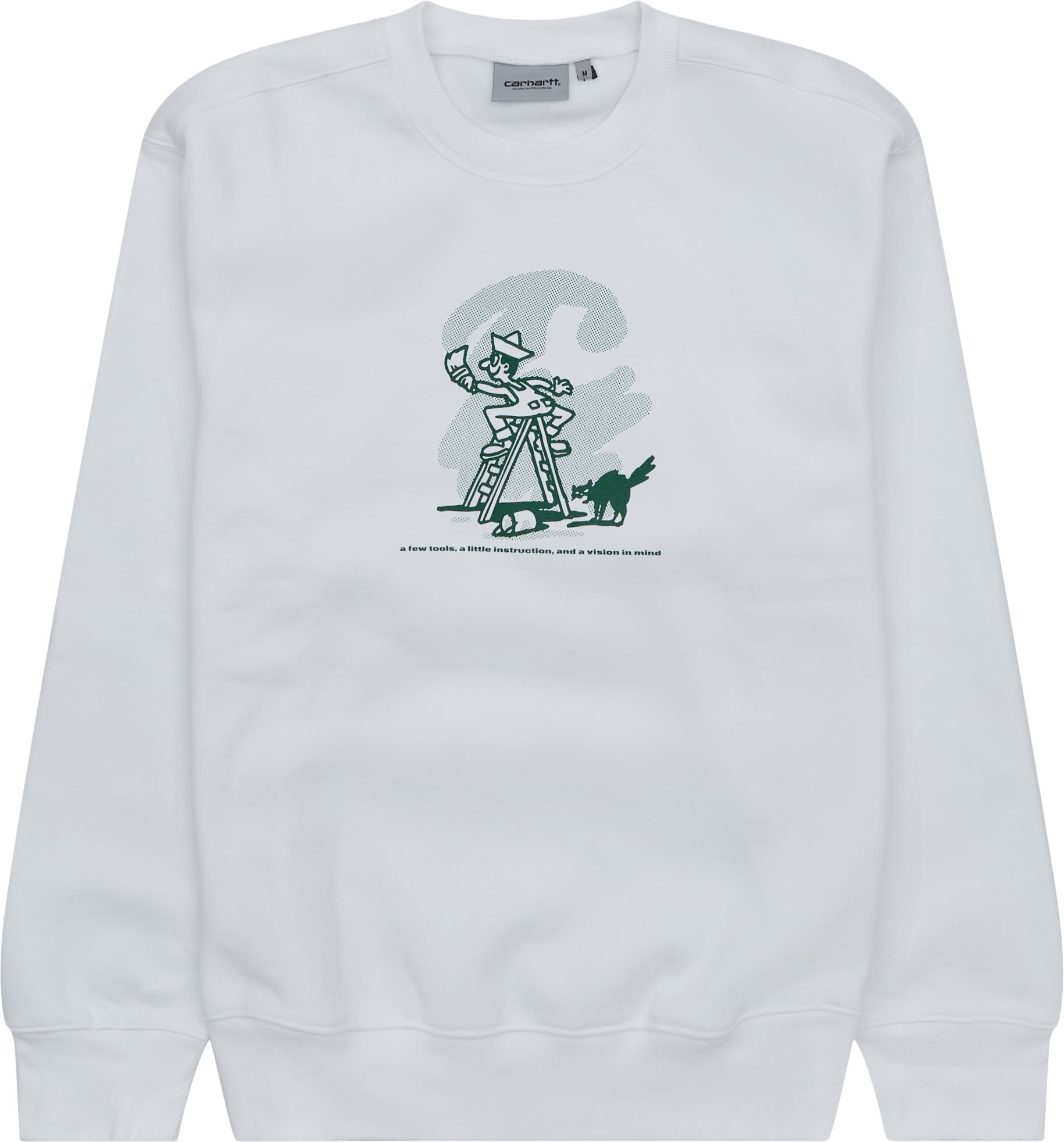 Carhartt WIP Sweatshirts LUCKY PAINTER SWEAT I031015 Hvid