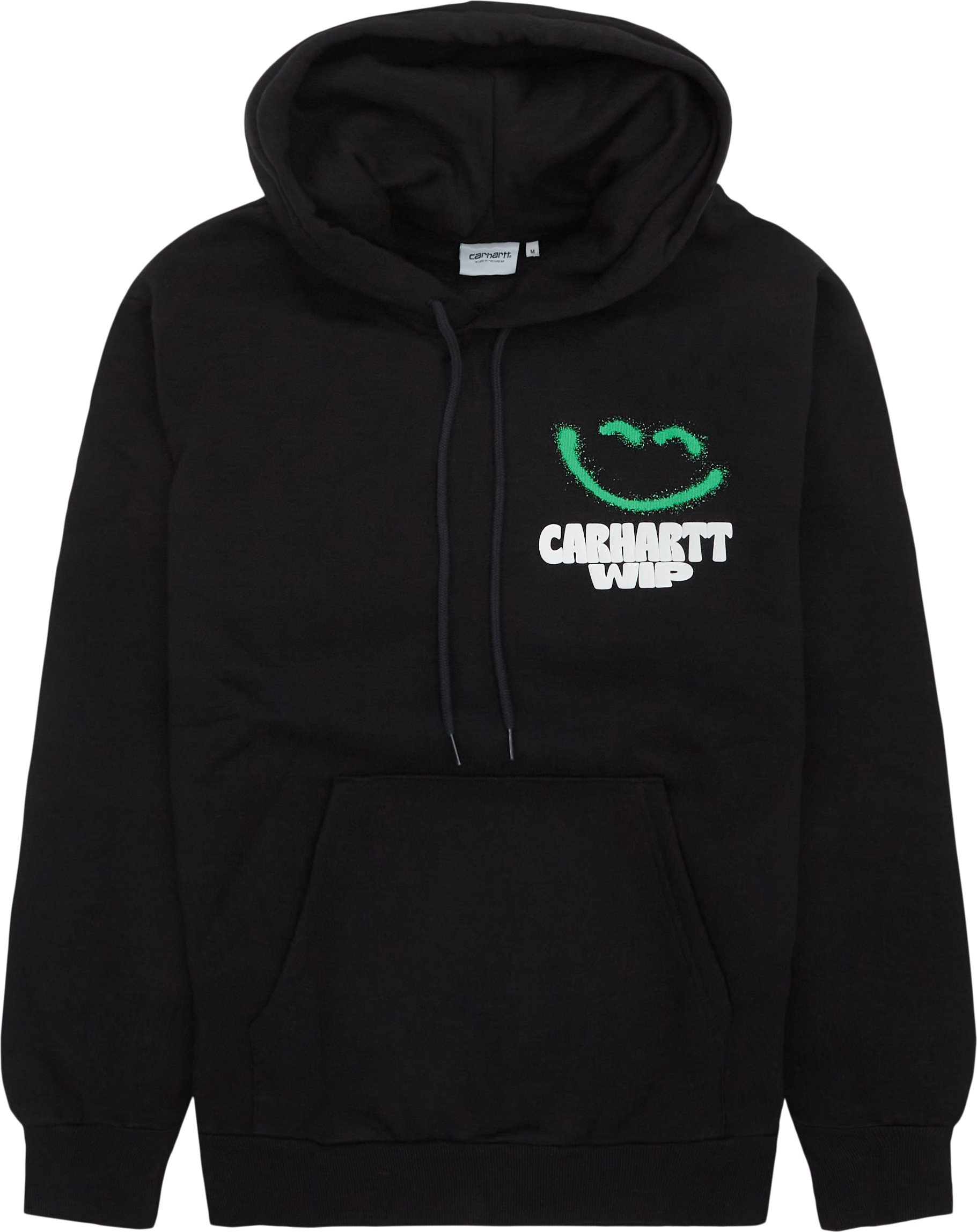 Carhartt WIP Sweatshirts HOODED HAPPY I031018 Black