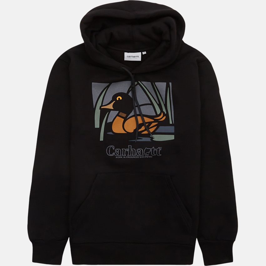 Carhartt WIP Sweatshirts HOODED DUCK I031019 BLACK