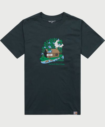 Carhartt WIP T-shirts S/S CABIN I031021 Grön