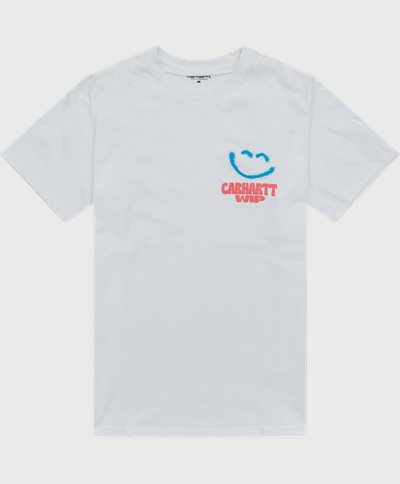 Carhartt WIP T-shirts S/S HAPPY I031023 Vit