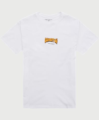 Carhartt WIP T-shirts S/S BUBBLE I030973 Vit