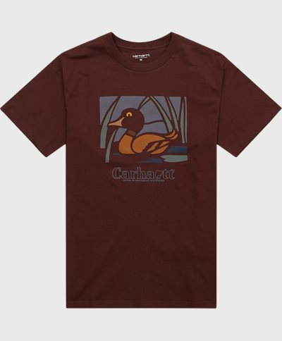 Carhartt WIP T-shirts S/S DUCK I031031 Bordeaux
