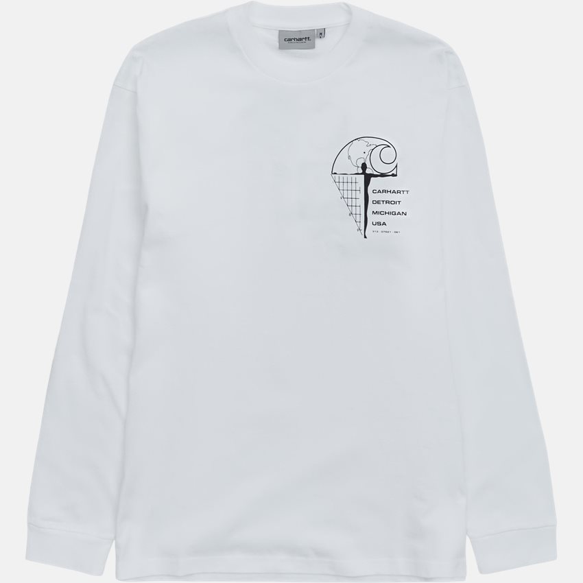 Carhartt WIP T-shirts L/S RATIOS I031001 WHITE