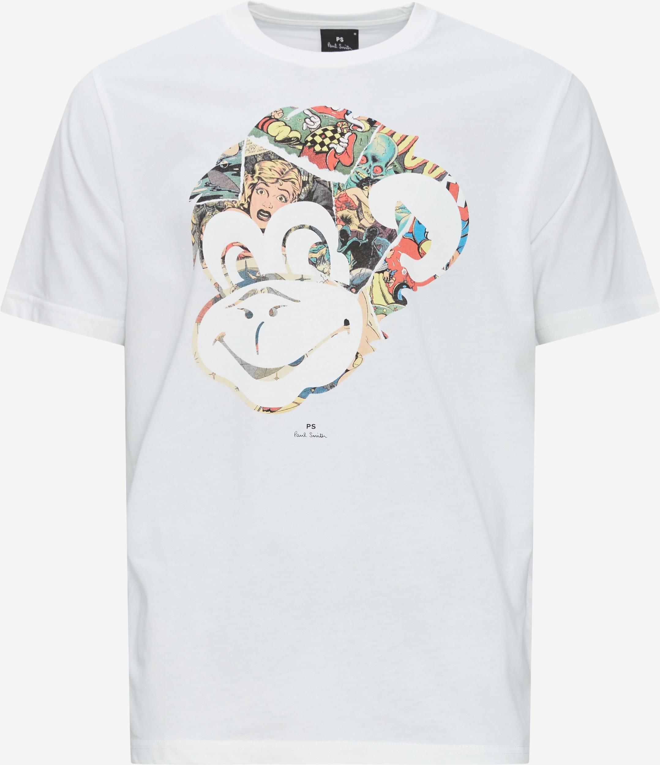 Monkey T-shirt - T-shirts - Regular fit - Hvid