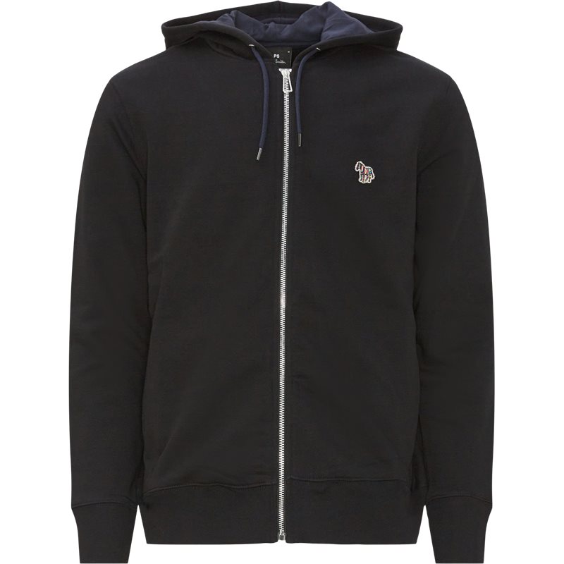 PS By Paul Smith Regular Fit 360R FZEBRA ZIP Sweatshirts Black