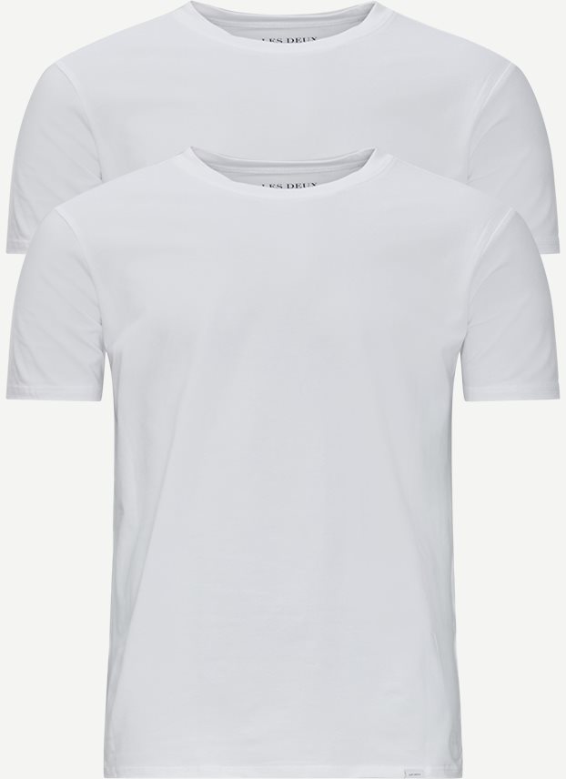 2-Pack Basic T-shirt - T-shirts - Regular fit - Hvid