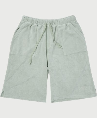 Long Frottee Shorts Loose fit | Long Frottee Shorts | Green