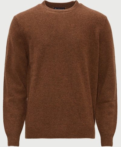 Barbour Knitwear PATCH CREW AW22 Brown