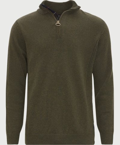 Barbour Knitwear HOLDEN HALF ZIP AW22 Army