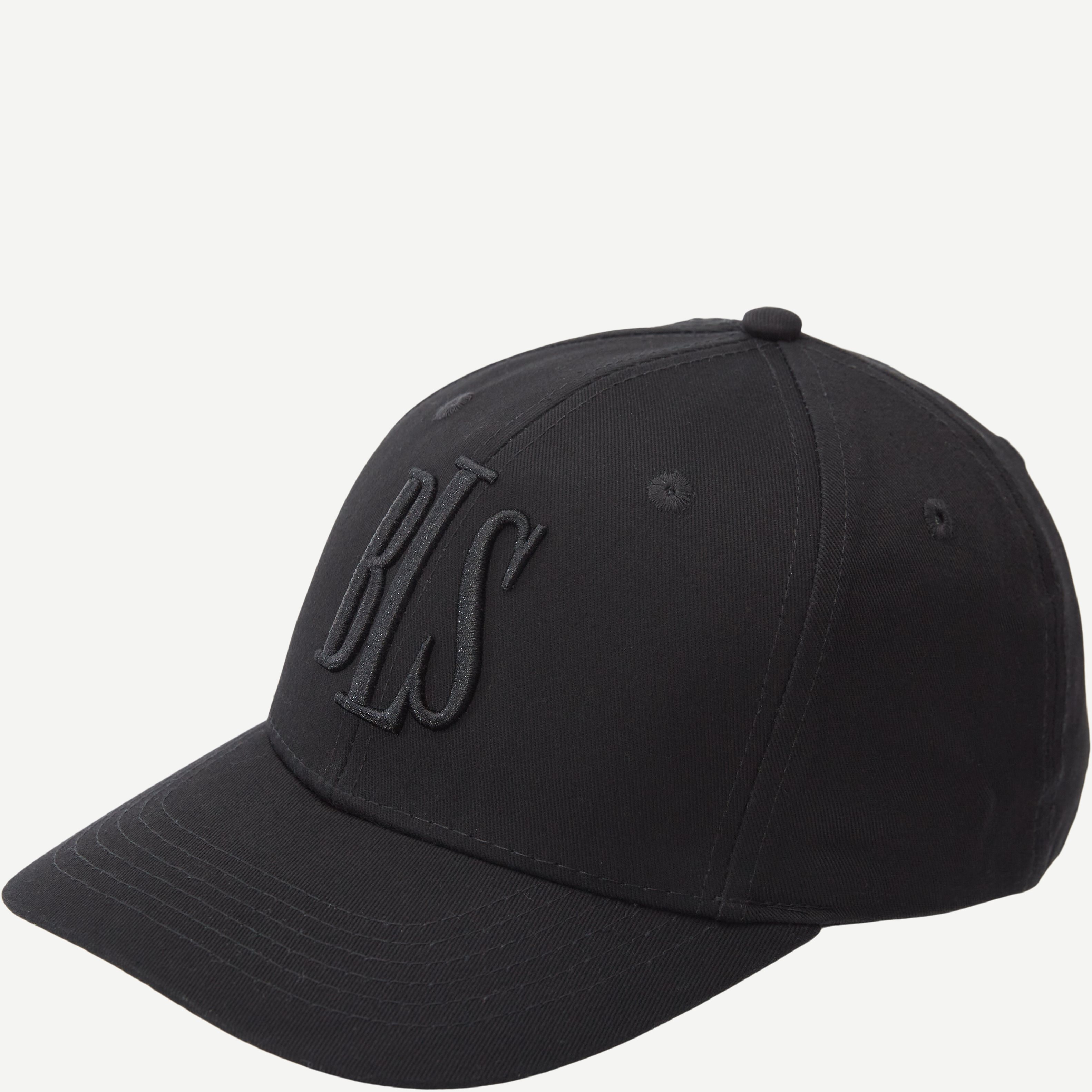 BLS Caps CLASSIC BASEBALL CAP TONAL BLACK 99103 Sort