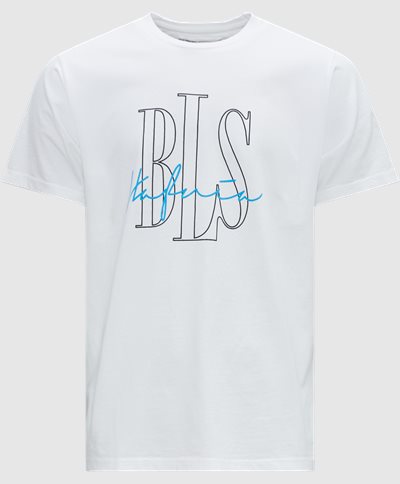 BLS T-shirts OUTLINE LOGO 2 T-SHIRT 202208082 Hvid