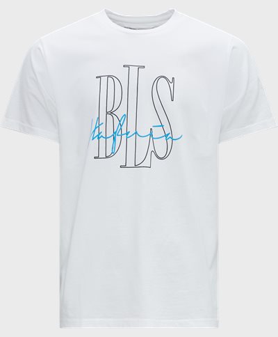 BLS T-shirts OUTLINE LOGO 2 T-SHIRT 202208082 Hvid
