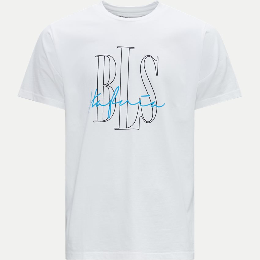 BLS T-shirts OUTLINE LOGO 2 T-SHIRT 202208082 HVID