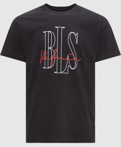 BLS T-shirts OUTLINE LOGO 2 T-SHIRT 202208082 Black