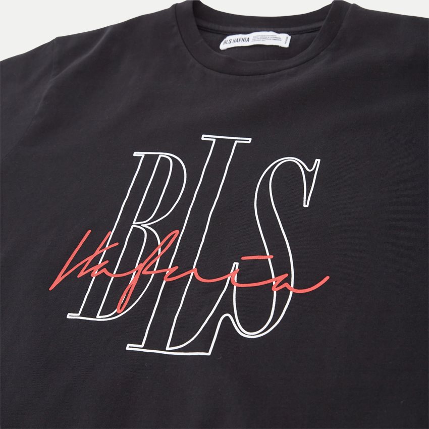 BLS T-shirts OUTLINE LOGO 2 T-SHIRT 202208082 SORT