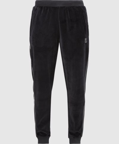 BLS Trousers VELOUR OVERSIZE TRACKPANTS 202208021 Black