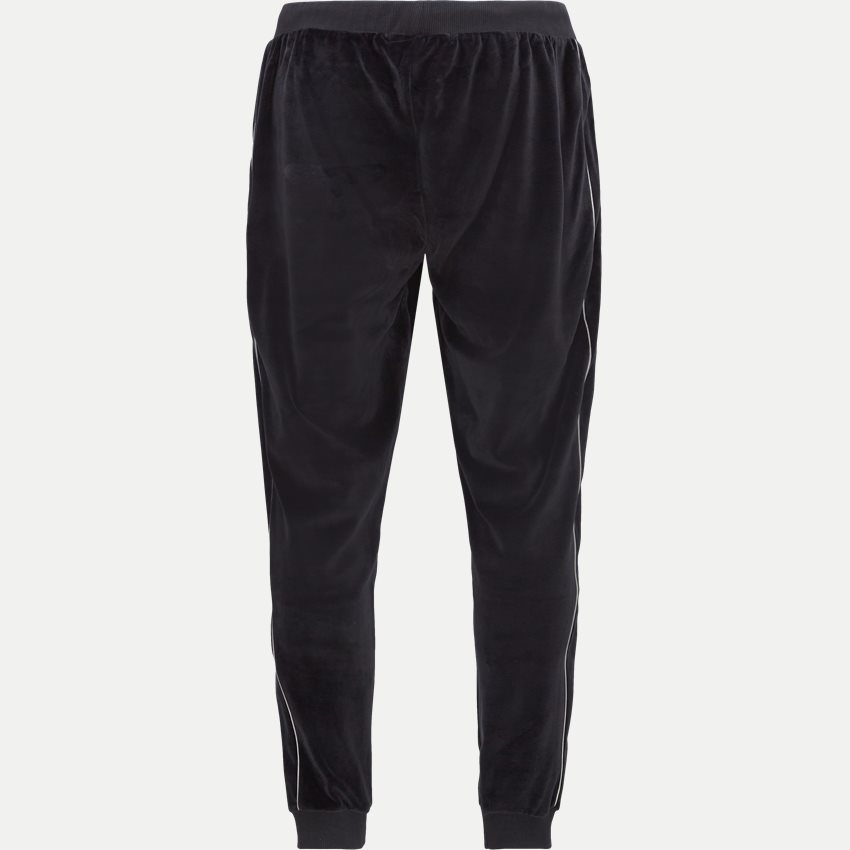 BLS Trousers VELOUR OVERSIZE TRACKPANTS 202208021 SORT
