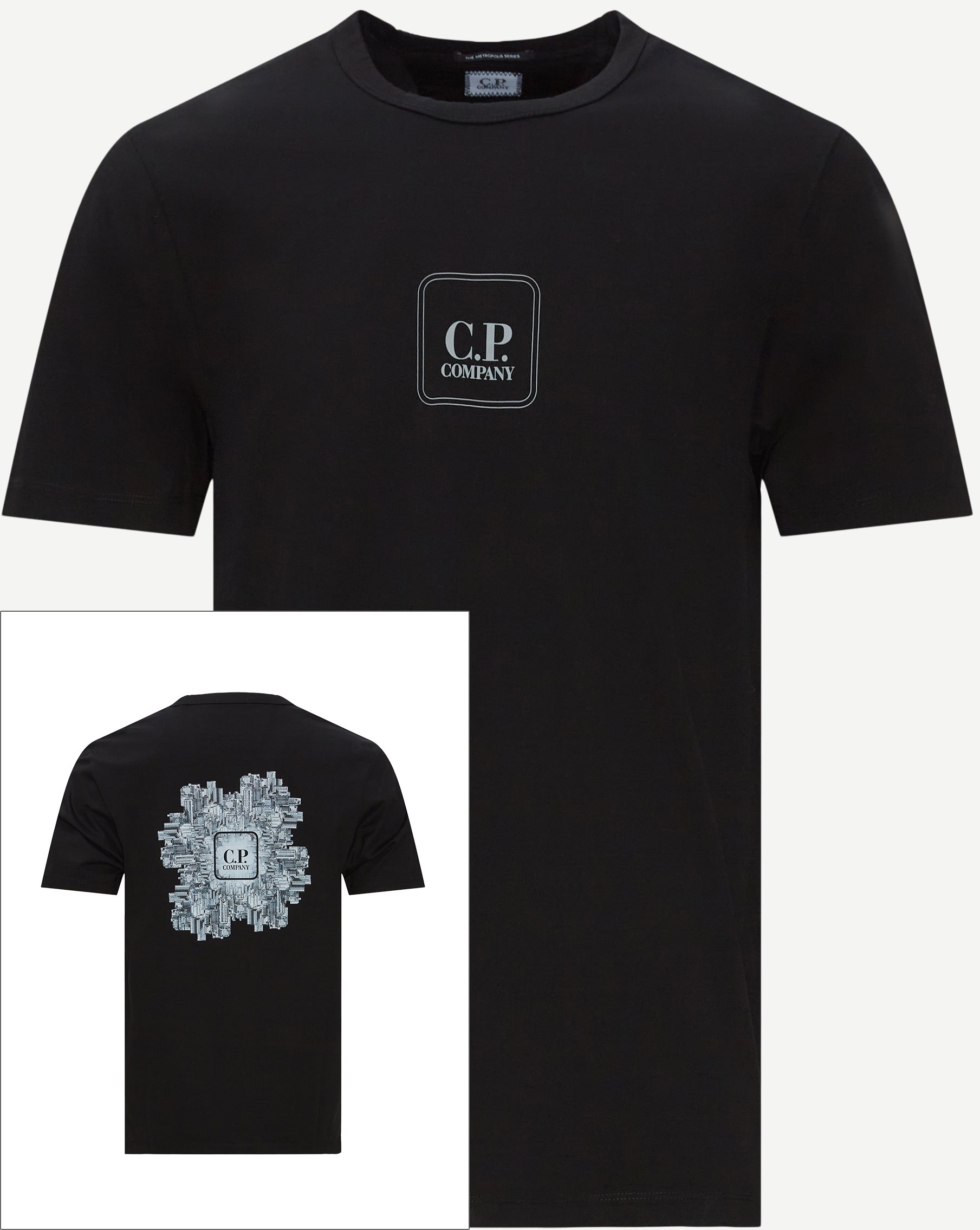 Mercerized Cotton Jersey Tee - T-shirts - Regular fit - Black