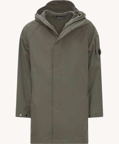 Soft Shell Long Jacket Regular fit | Soft Shell Long Jacket | Army