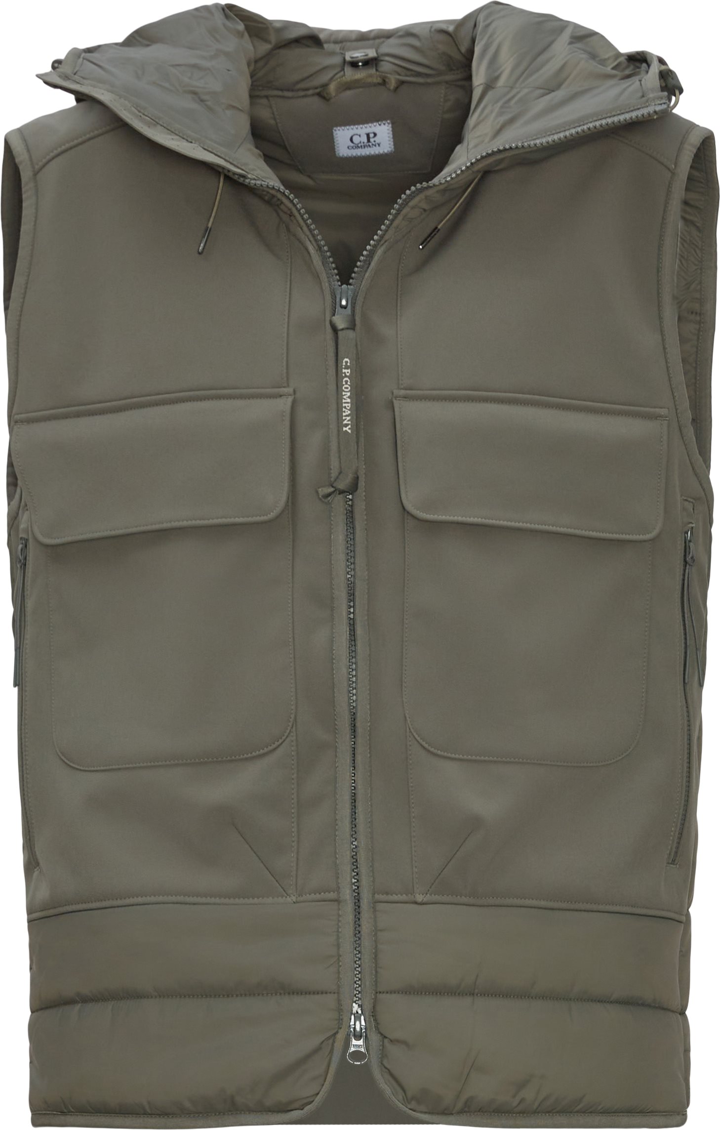 CP Soft Shell Mixed Vest - Veste - Regular fit - Army