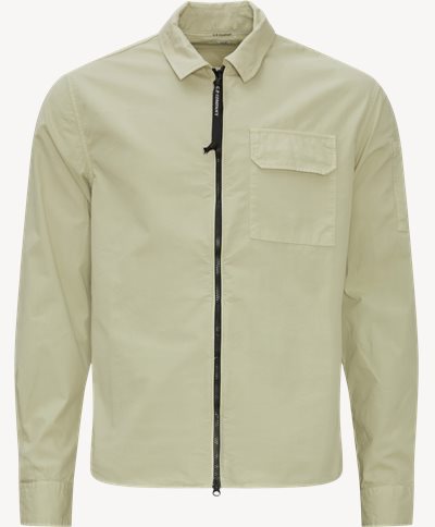 Gabardine Zipped Shirt Regular fit | Gabardine Zipped Shirt | Sand