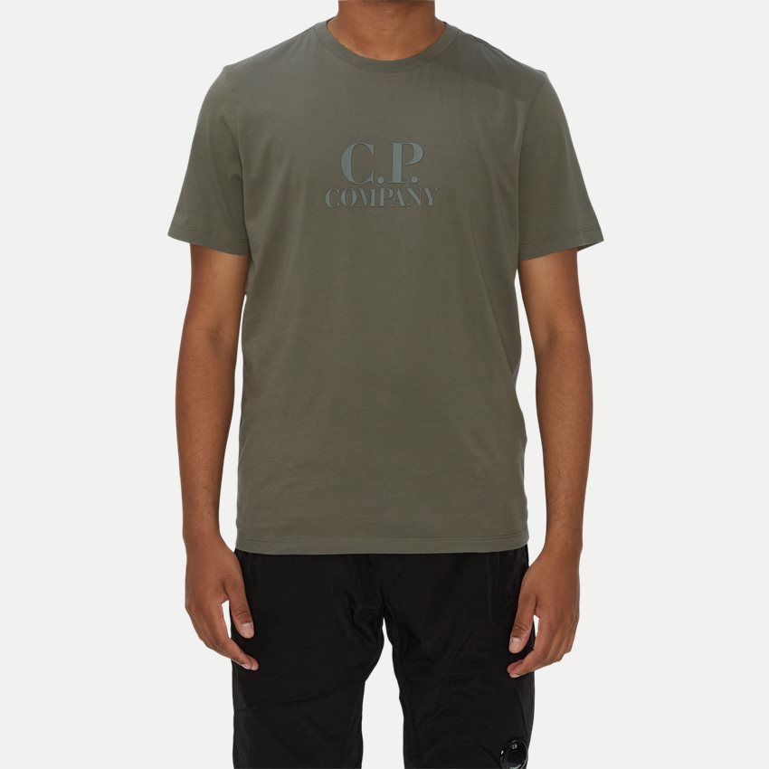 C.P. Company T-shirts TS119A 5100W OLIVEN