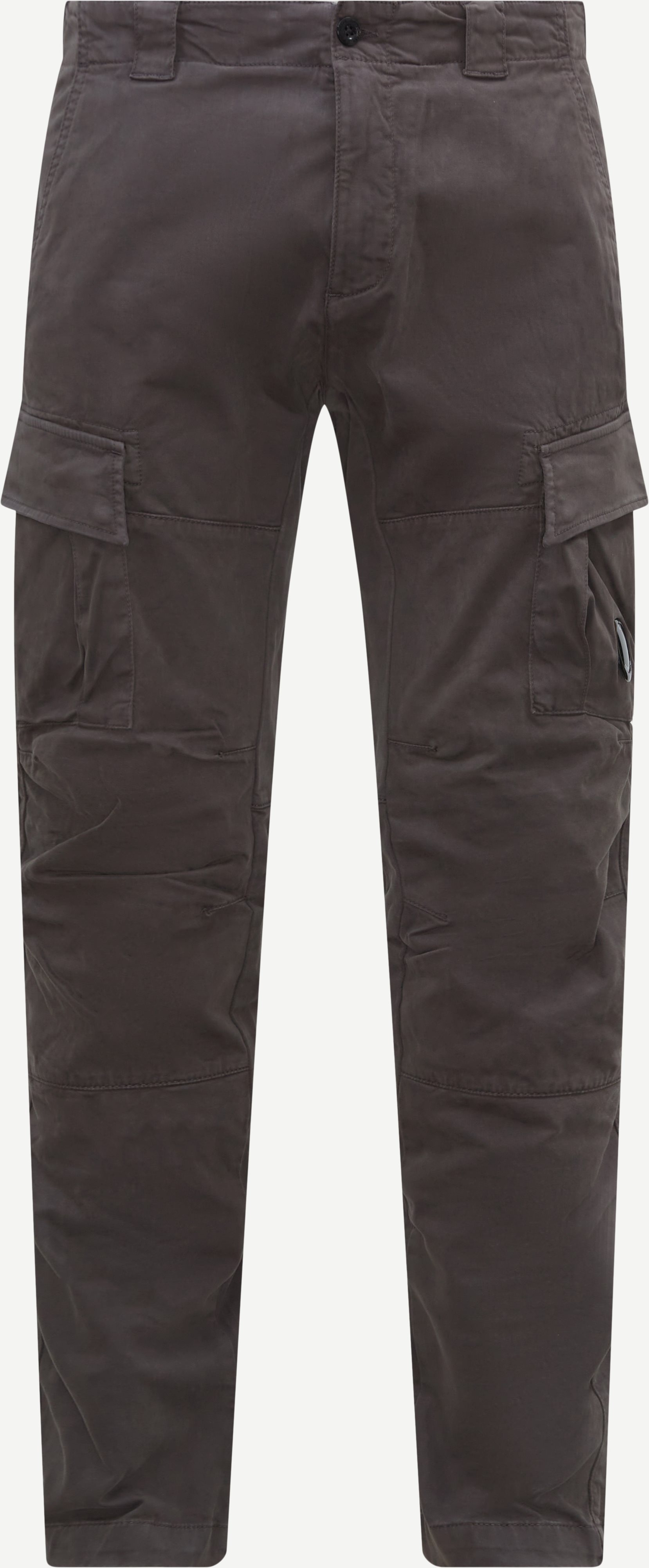 Satin Stretch Cargo Pants - Bukser - Regular fit - Grå