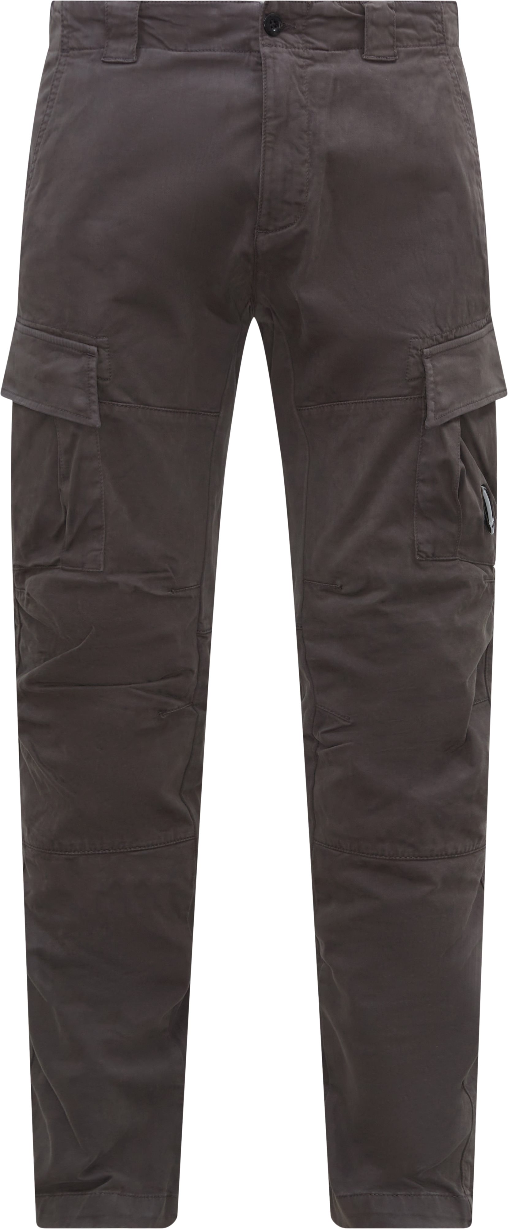 Satin Stretch Cargo Pants - Bukser - Regular fit - Grå