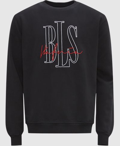 BLS Sweatshirts OUTLINE LOGO-2 CREWNECK Sort
