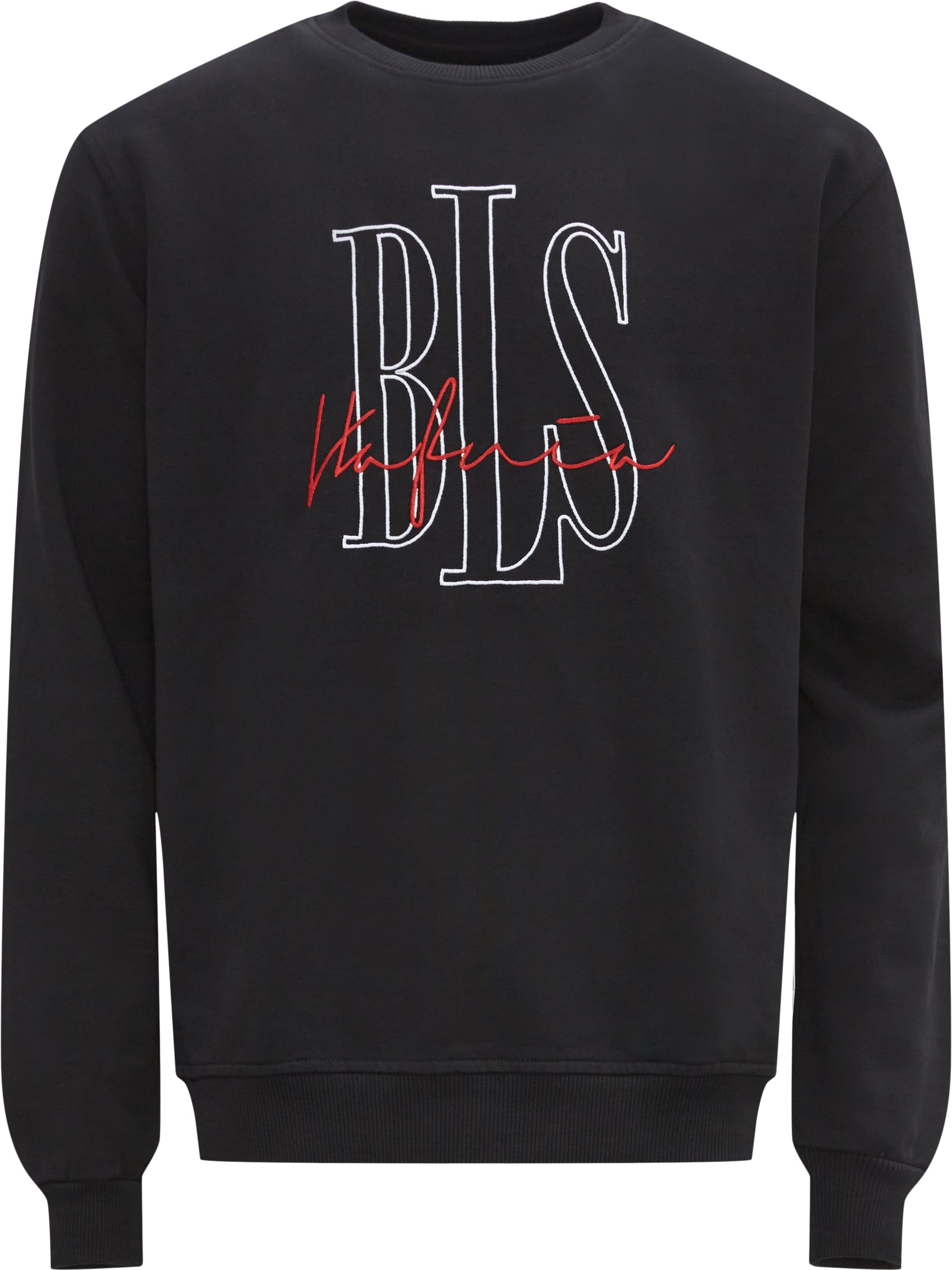 BLS Sweatshirts OUTLINE LOGO-2 CREWNECK Black